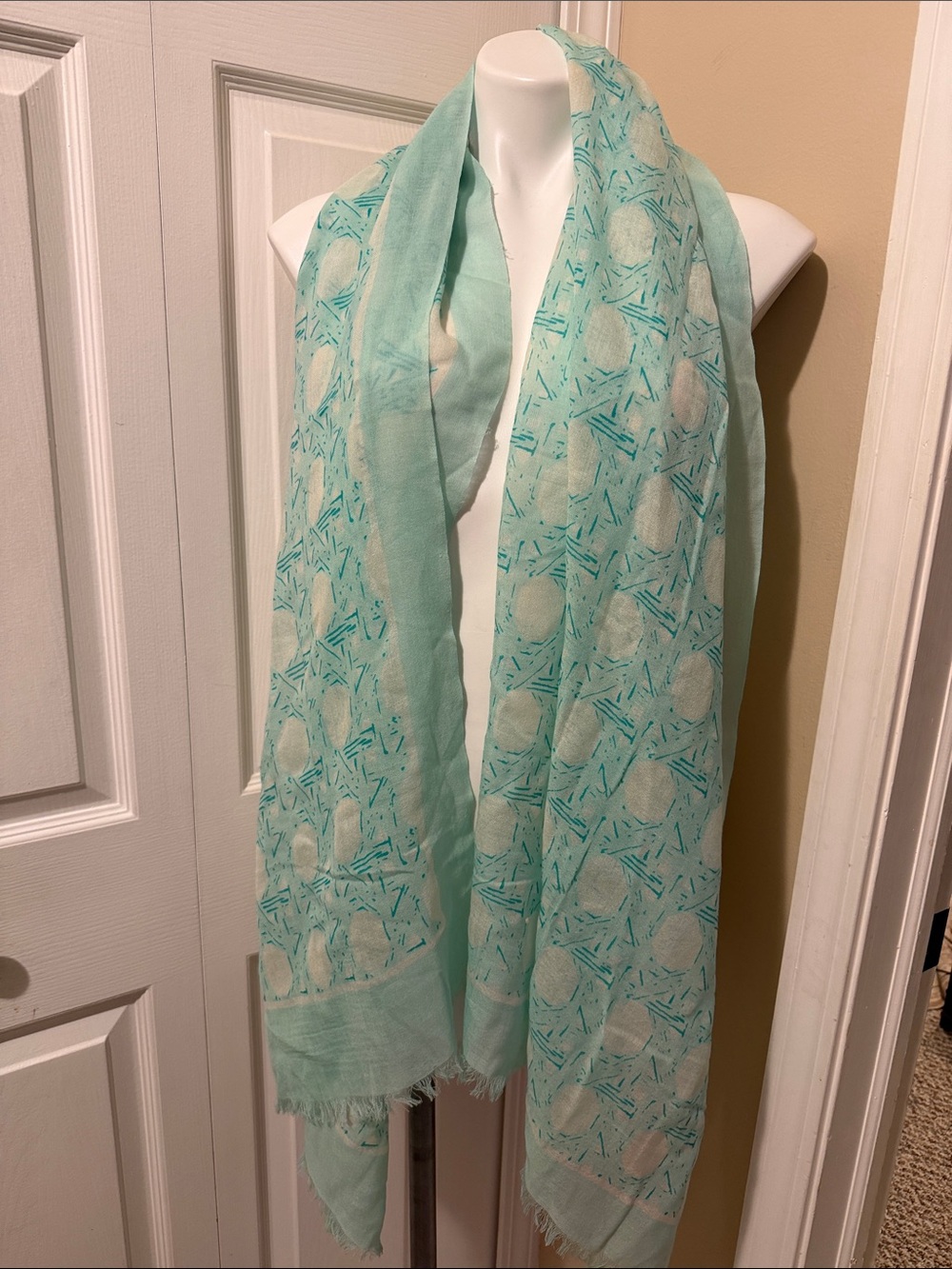 Vineyard Vines Turquoise Lightweight Scarf